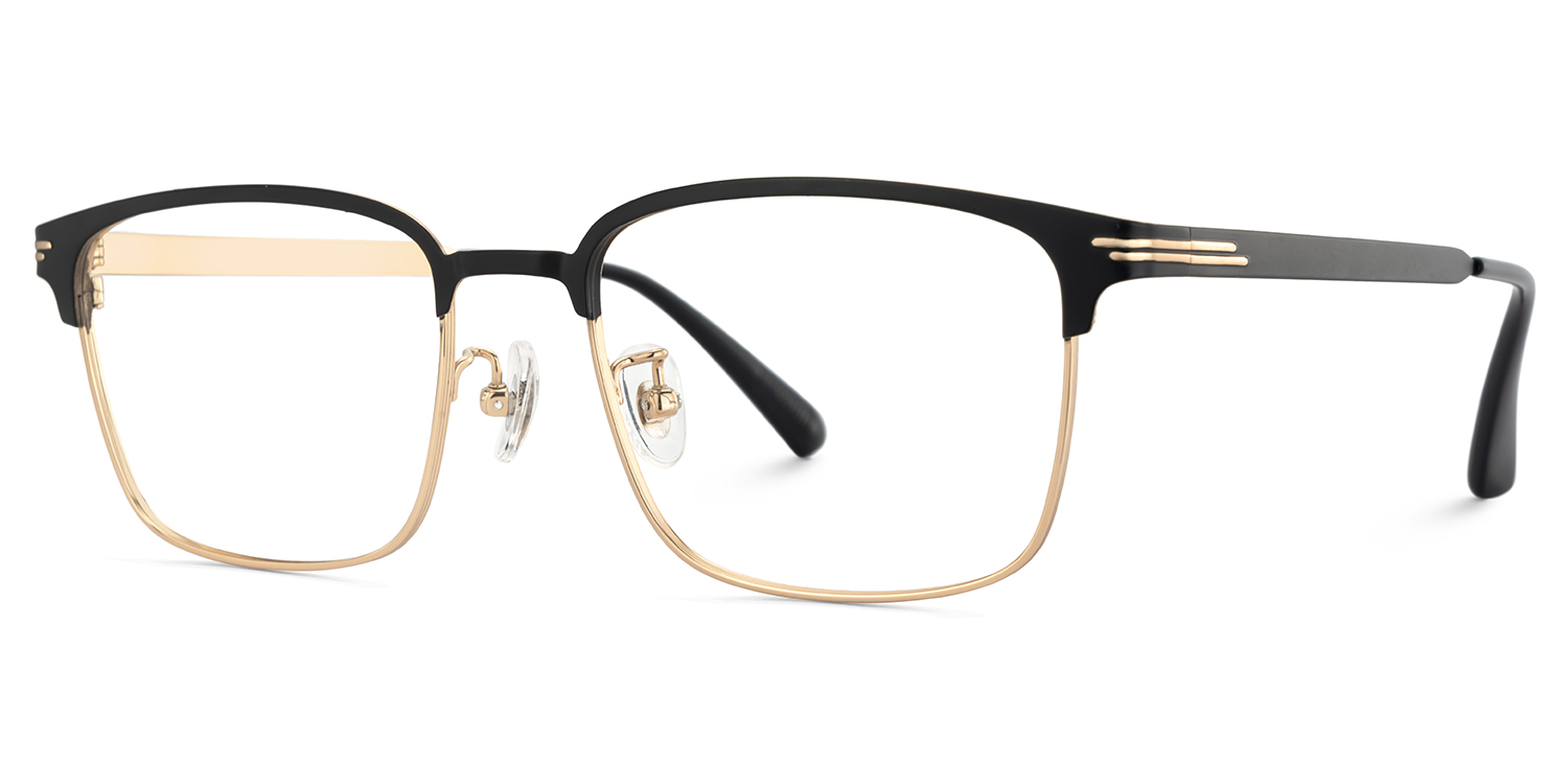 Men's Titanium Glasses Frames with Browline Shape3