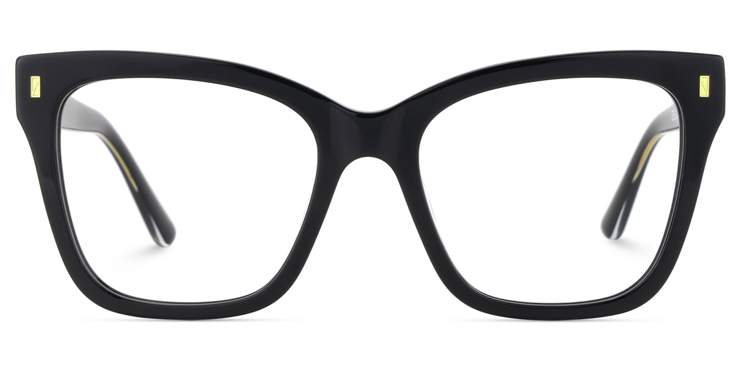 Square Black Eyeglasses Rory Acetate Frame Glasses1