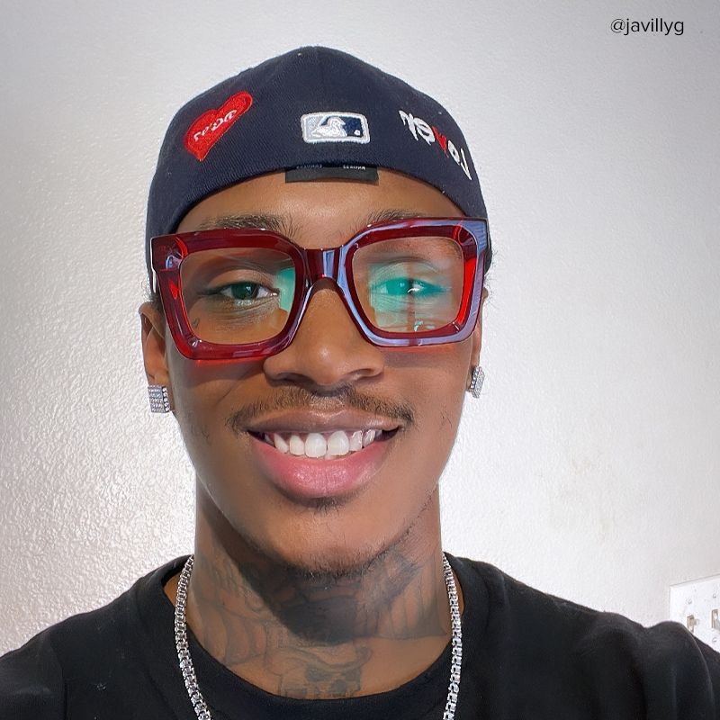 Lobo Square Red Glasses | ZEELOOL Canada5