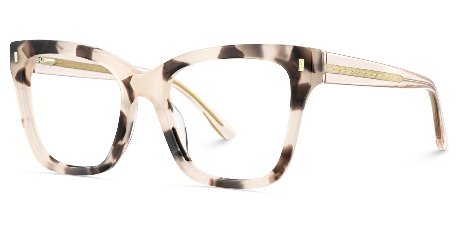 Square Tortoise Eyeglasses Rory Acetate Frame Glasses3