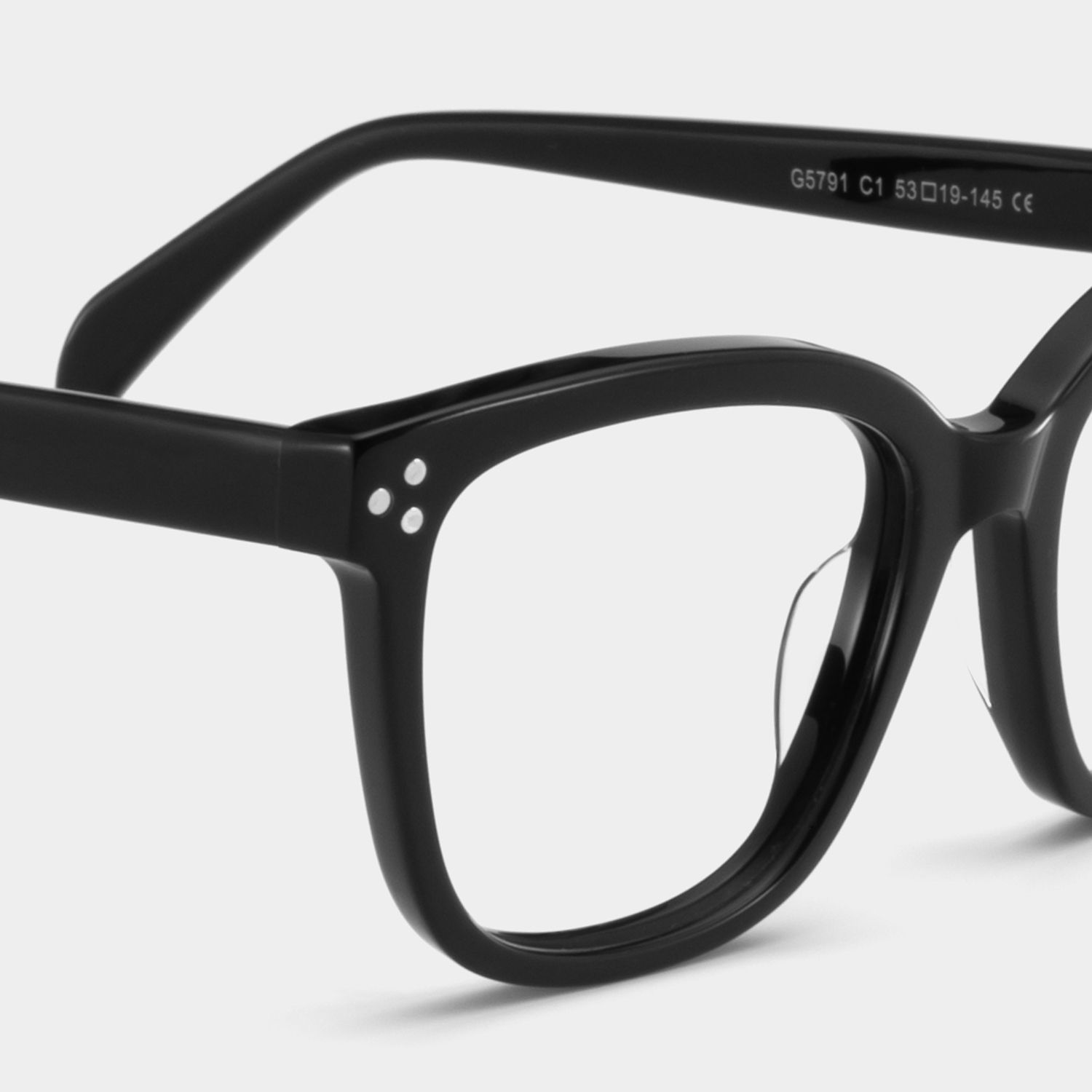 Scarlett Black Frame Glasses with Square Frame Online | ZEELOOL Canada4