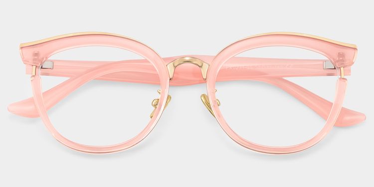 Eleanore Cat Eye Pink Glasses