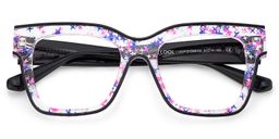 Zerica Square Black Glasses2