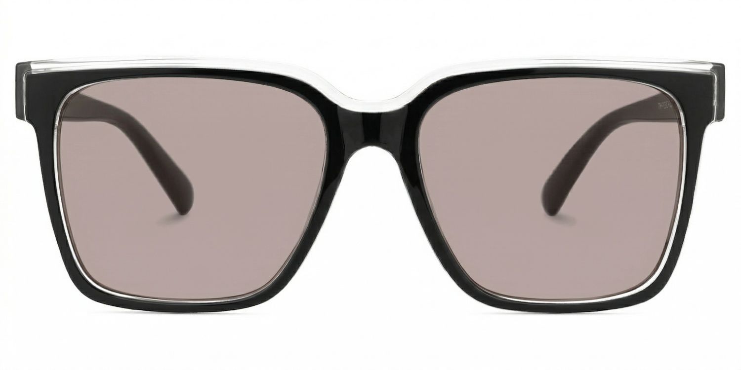 Square Renea Black Glasses deals -Zeelool Glasses0