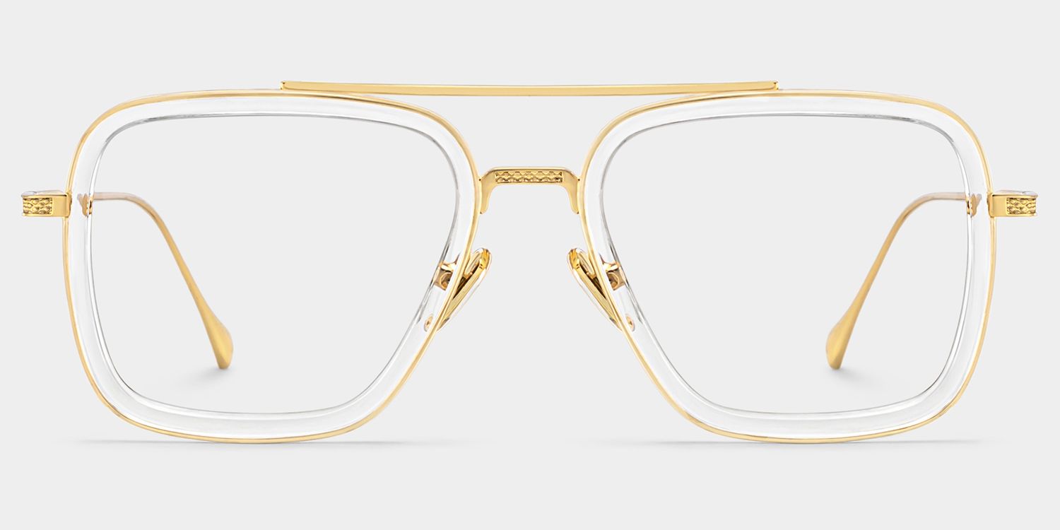 Gifford Aviator Clear Frame Glasses | ZEELOOL Canada2