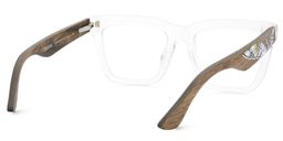 Nickacey Rectangle Clear Glasses5