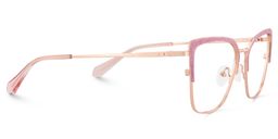 Javier Rectangle Pink Glasses4