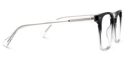 Jamaica Square Black Clear Glasses3