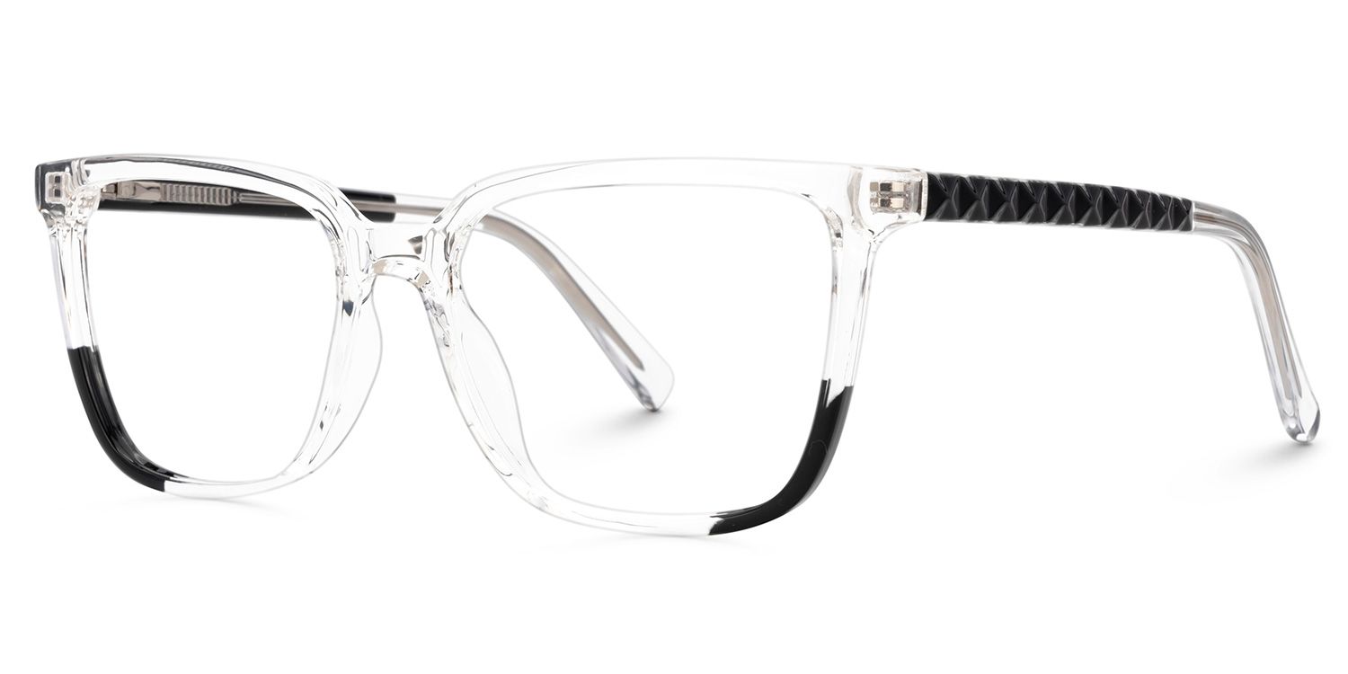 Krissy Clear Eyeglasses in Square Full-Frame  | ZEELOOL Canada1