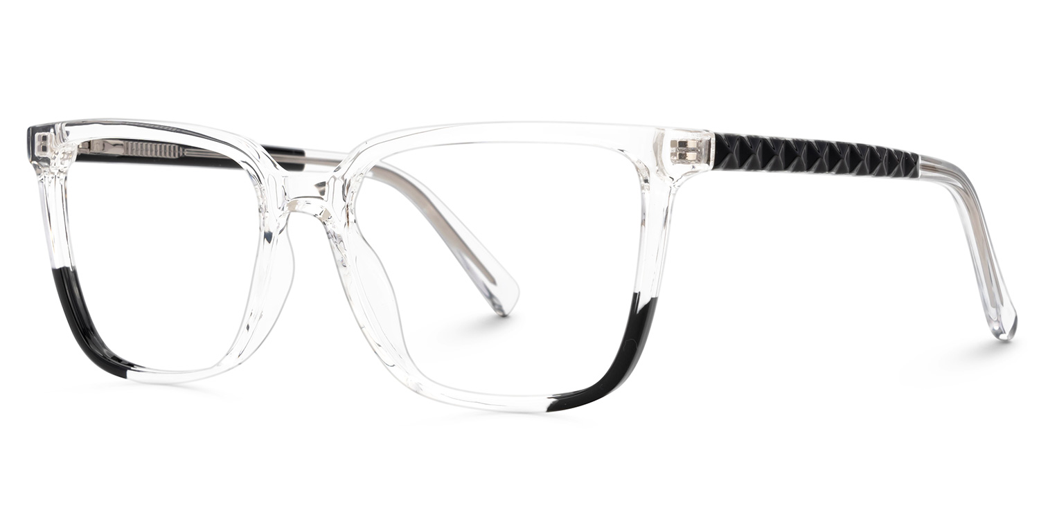Krissy Crystal Eyeglasses in Square Full-Frame  | ZEELOOL Canada1