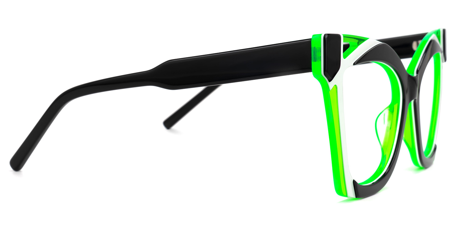 Leticia Cateye Black Glasses2