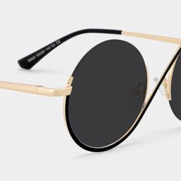 Flozif Black Round Sunglasses4