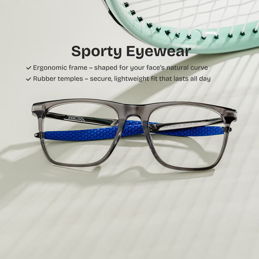 Stable Gray Frame Glasses with Rectangle Frame Online | ZEELOOL CANADA0