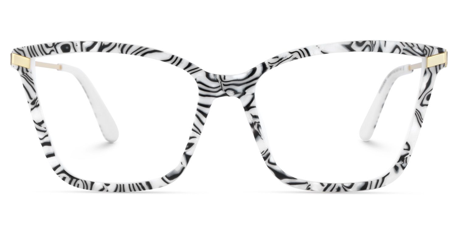Stephens Cateye with Zebra Glasses Oversized Frames | ZEELOOL Canada1