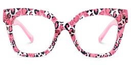 Malcolm Square Pink Havana Glasses1