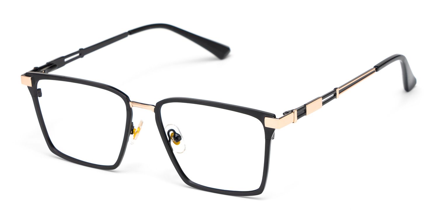Finn Eyeglasses in Rectangle Black Frame | ZEELOOL Canada2