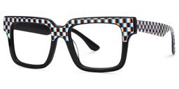 Chrissie Square Black Glasses3