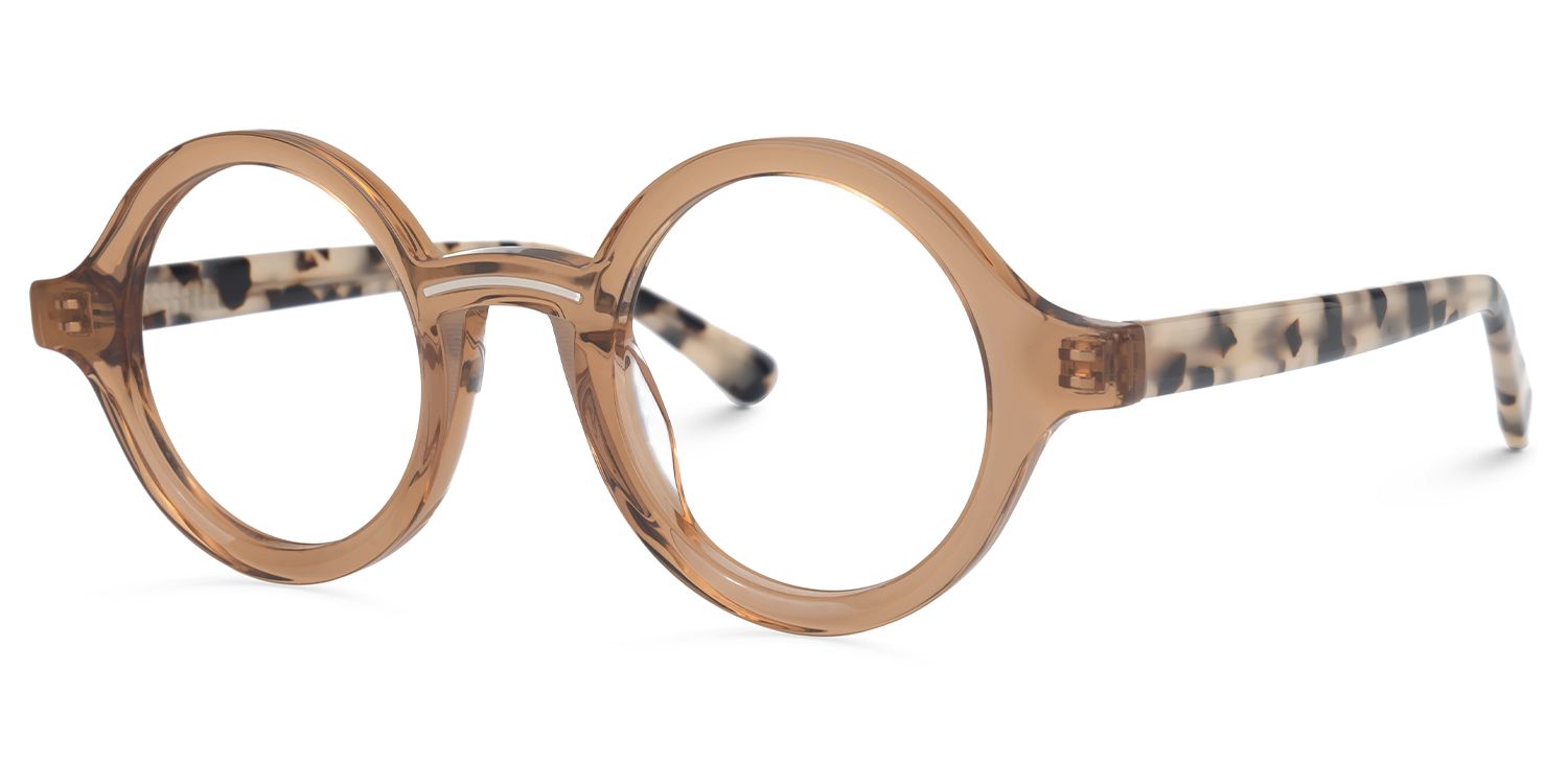 Round Netini Brown Glasses deals -Zeelool Glasses1