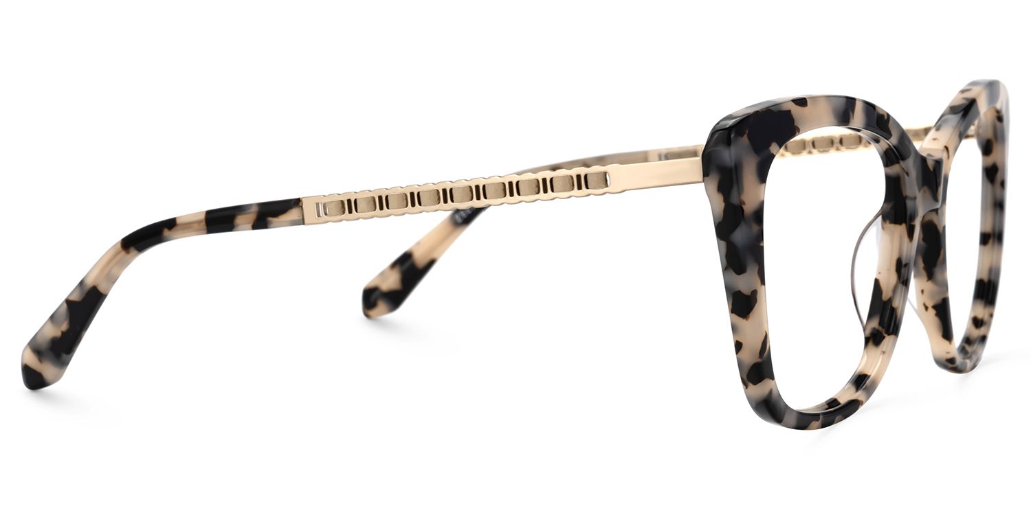 Deangela Tortoise shell Glasses With Metal Arms  | ZEELOOL Canada3