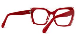 Gaynell Geometric Red Glasses3