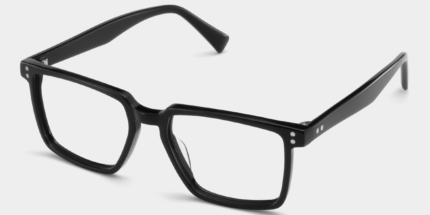 Griffin Black Frame Glasses with Rectangle Frame Online | ZEELOOL Canada2