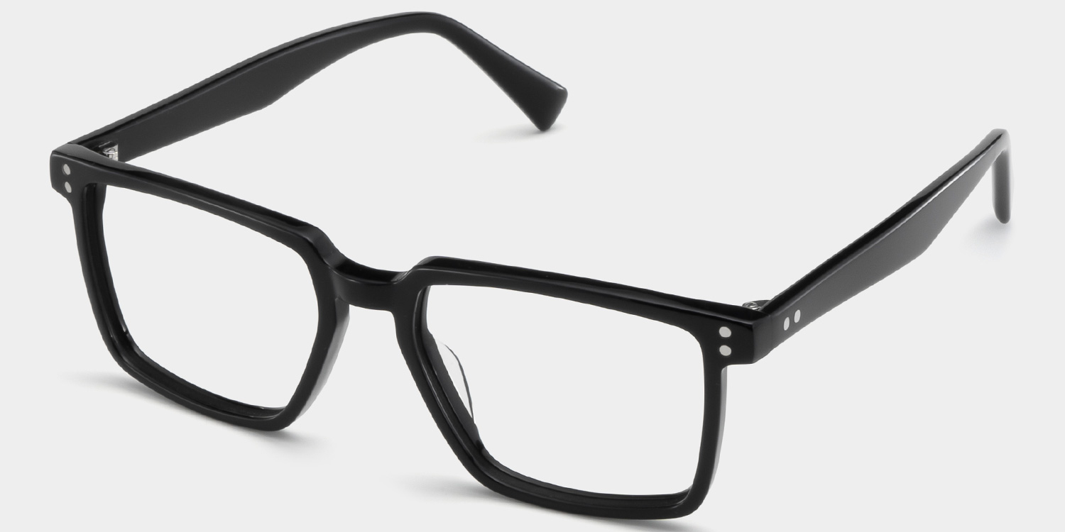 Griffin Black Frame Glasses with Rectangle Frame Online | ZEELOOL Canada2