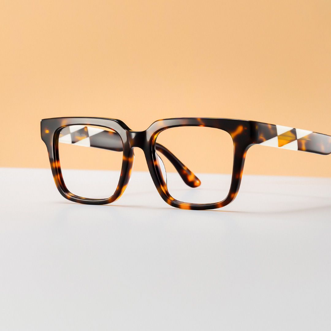 Harriet Square Tortoise Frame Eyeglasses for Man| ZEELOOL Canada0