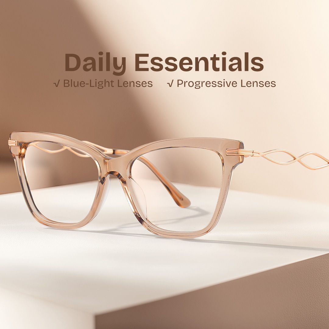Mason Eyeglasses in Cat Eye Beige Frame | ZEELOOL Canada0