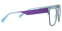 Dacarine Square Purple Blue Glasses4