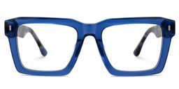 Kenish Square Blue Glasses0