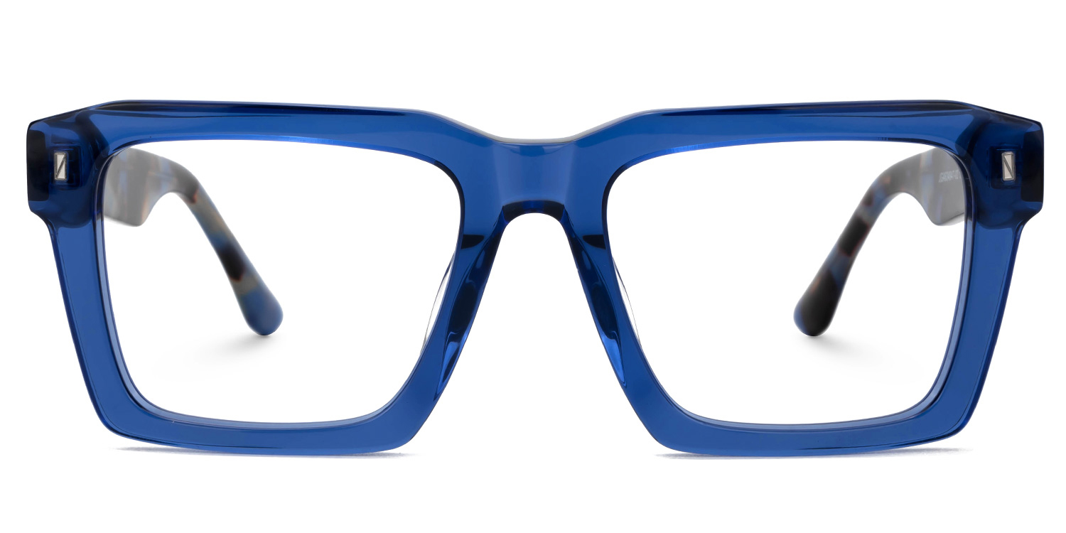 Kenish Square Blue Glasses0