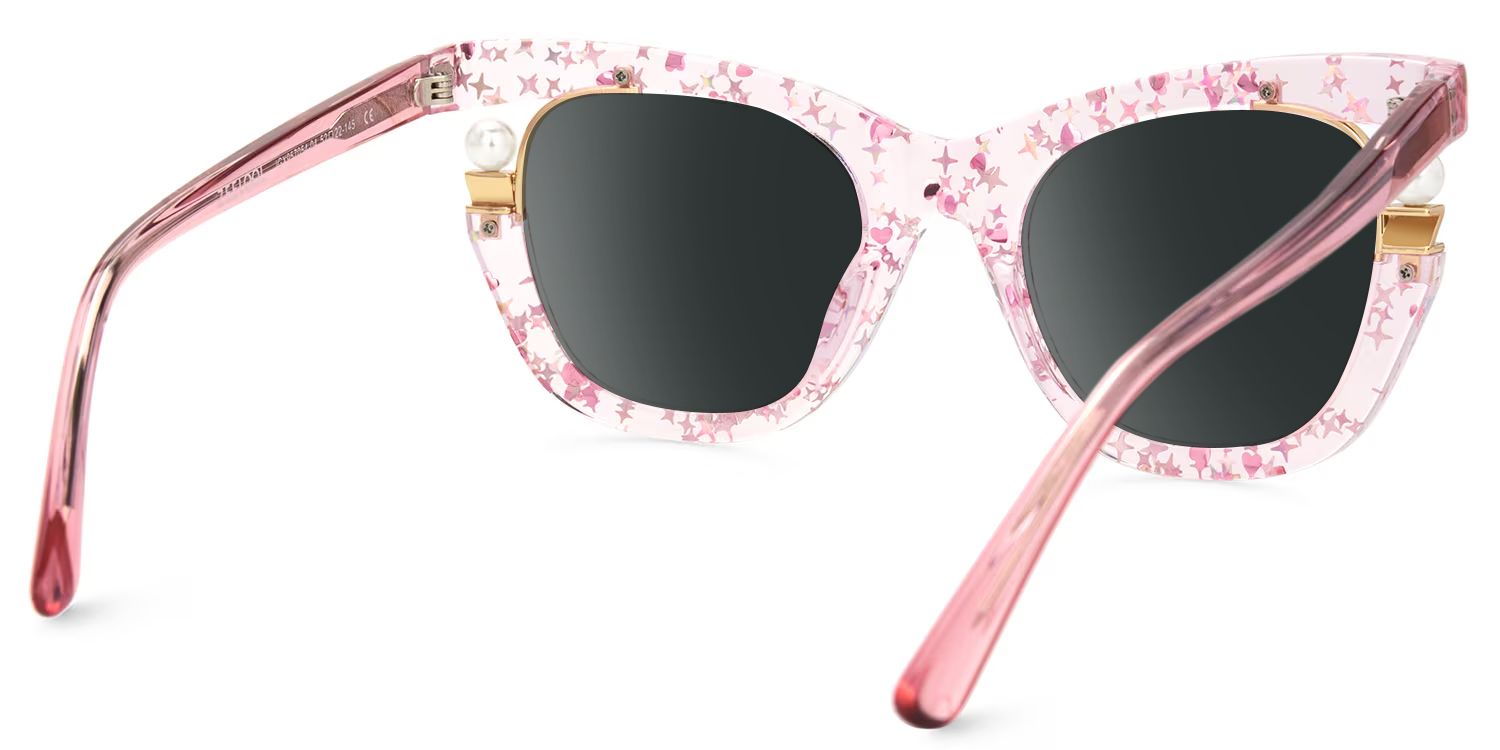 Pearl Pink Cat Eye Sunglasses to Frame Your Face | ZEELOOL CA3