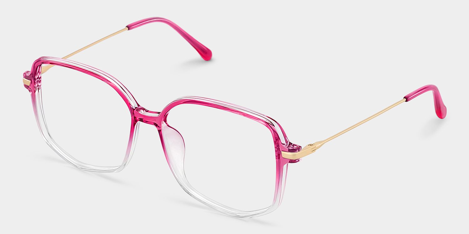 Payton Square Geometric Ombre Frame Glasses | ZEELOOL Canada2