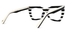 Bernita Geometric Black-White Glasses4