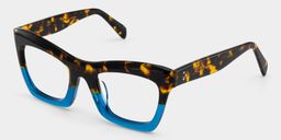 Benitez Square Blue Glasses4