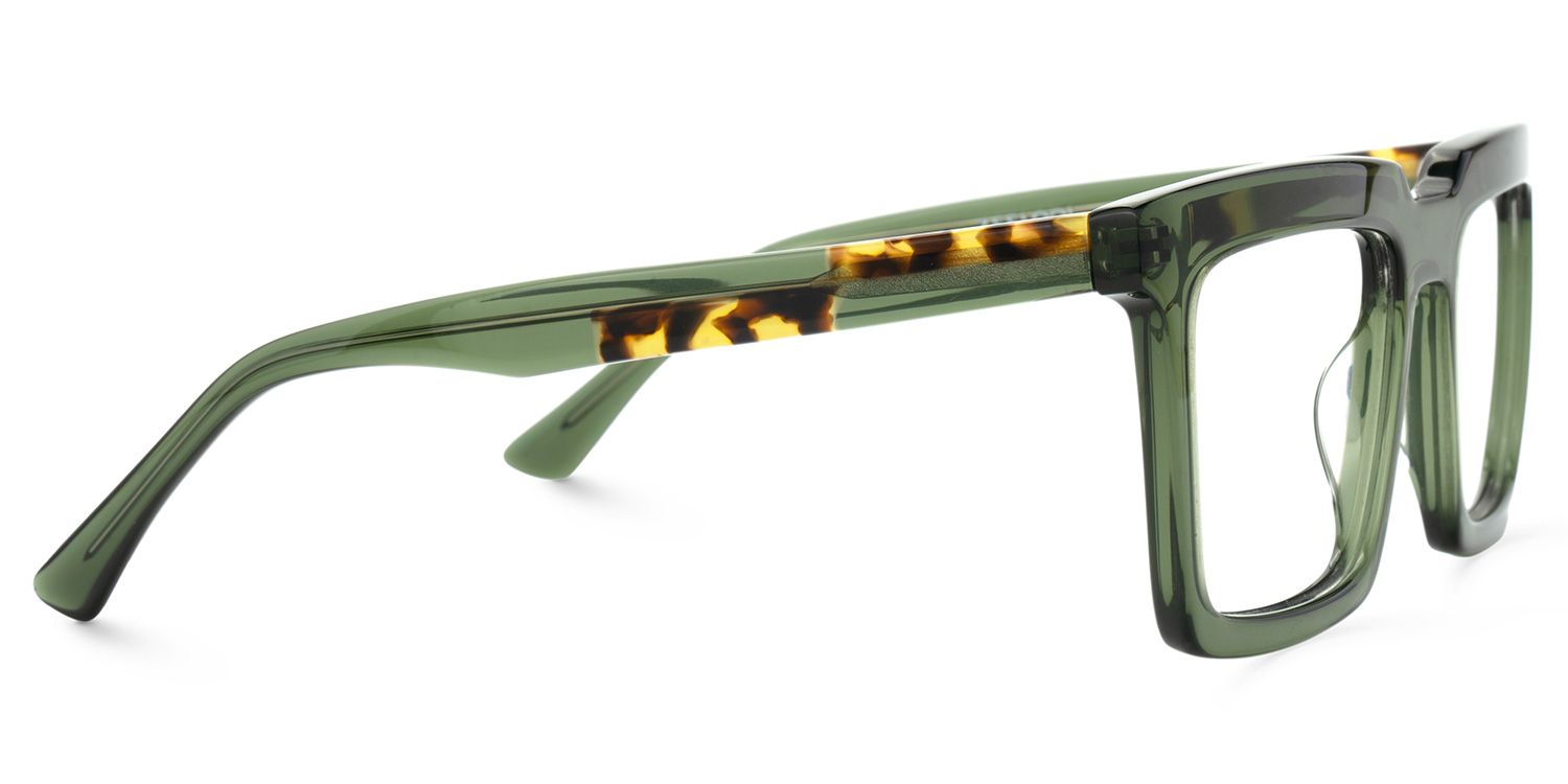 Leblanc Square Green Glasses For Men | ZEELOOL Canada2