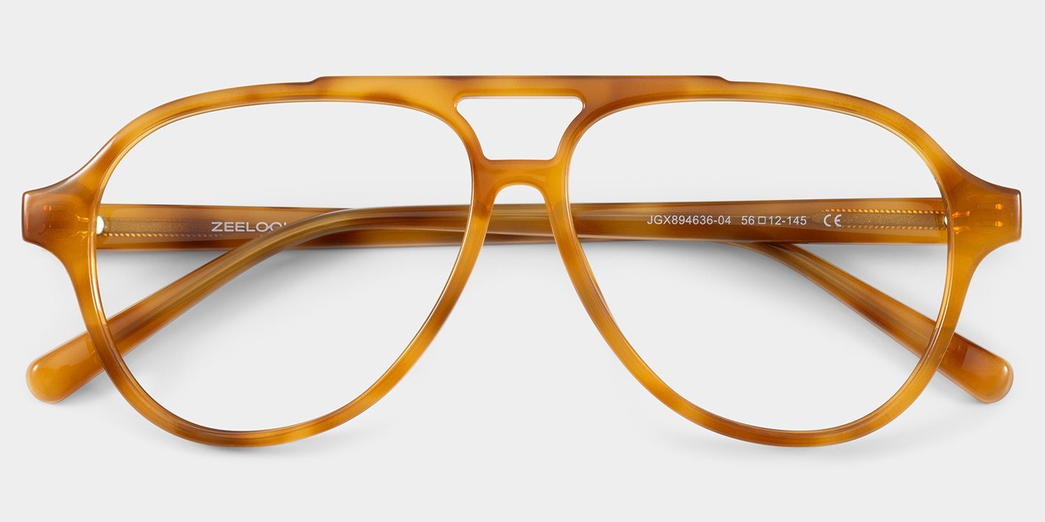 Drew Light Brown Tortoise Aviator Glasses for Teenager | ZEELOOL2
