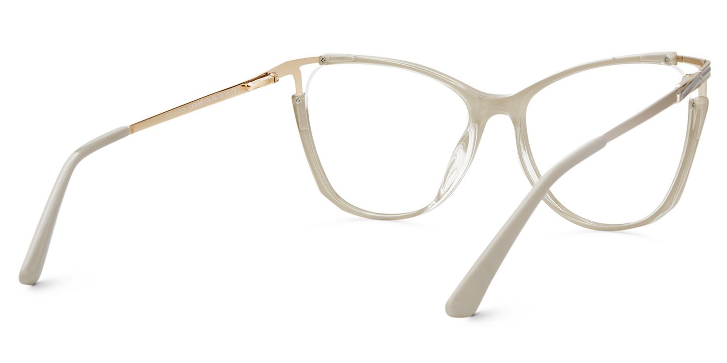 Yomary Cateye Khaki EyeGlasses | ZEELOOL Canada4