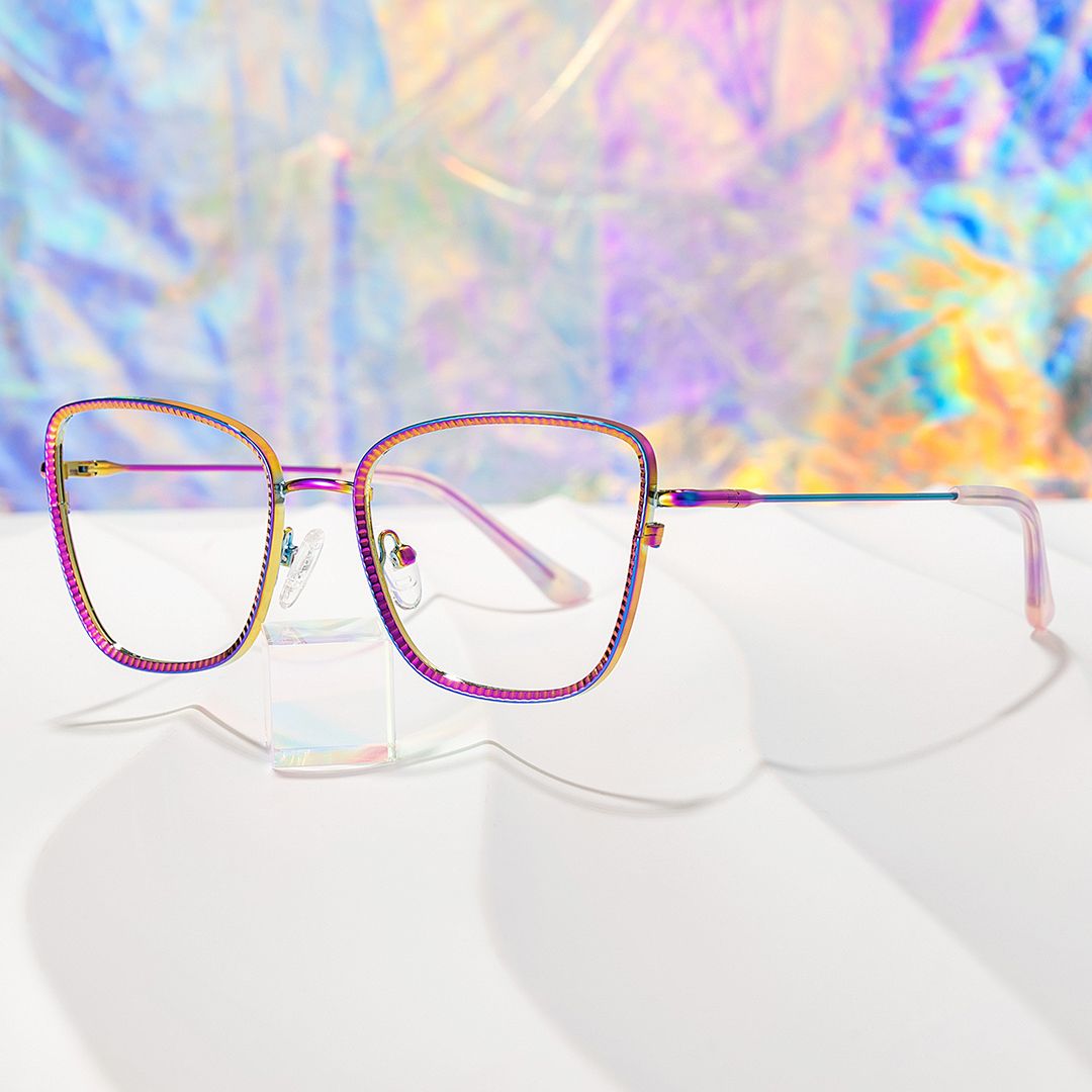 Iridescent Metal Glasses Frames0