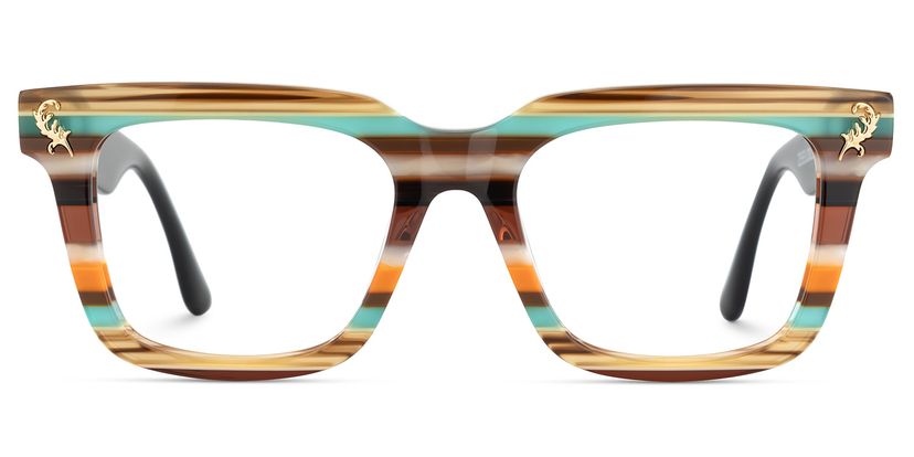 Lauffer Rectangle Multicolor Glasses