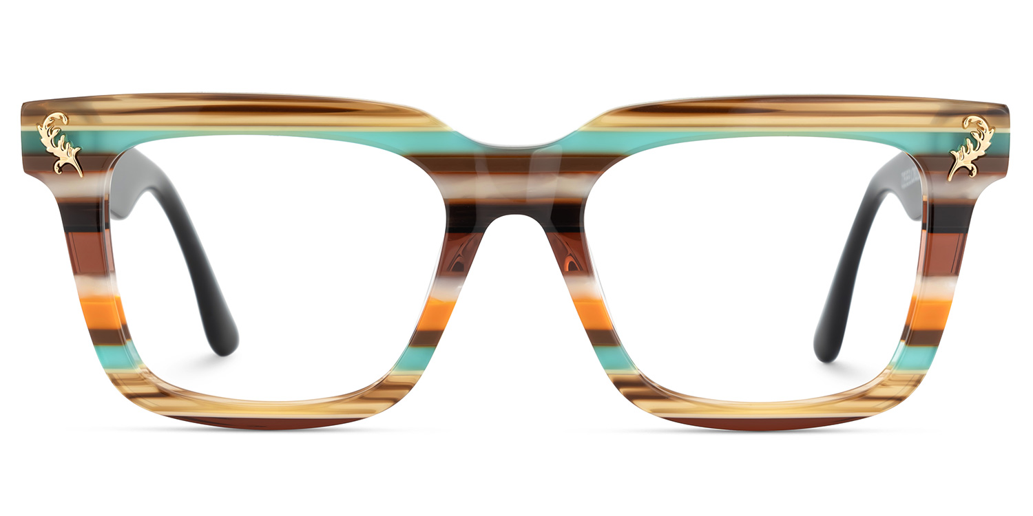 Lauffer Rectangle Multicolor Glasses good-img