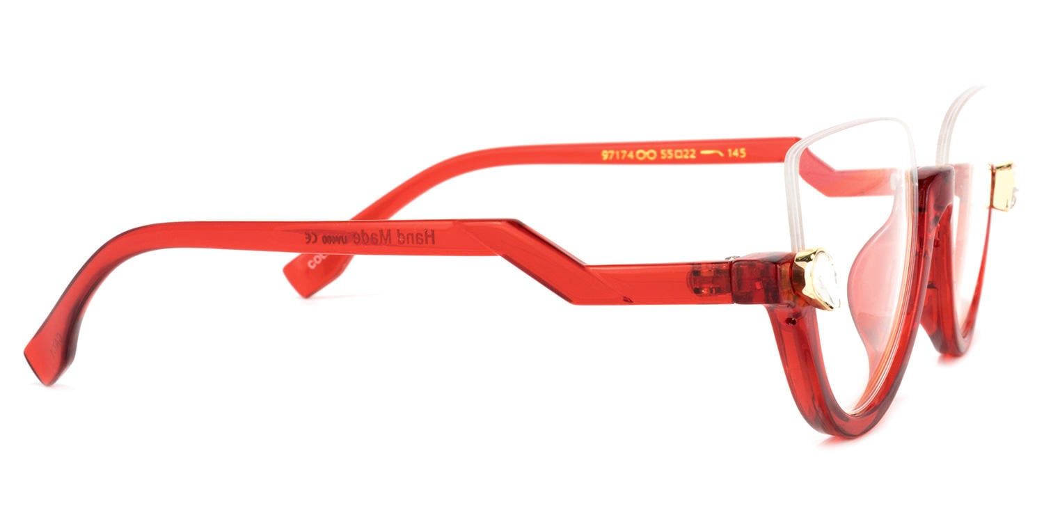 Cateye Felicia Red Glasses deals -Zeelool Glasses2