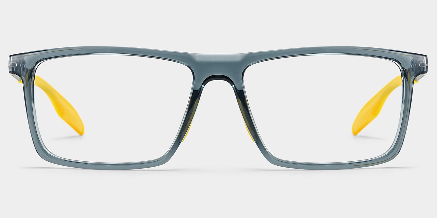 Active Blue Yellow Frame Glasses with Rectangle Frame Online| ZEELOOL Canada0