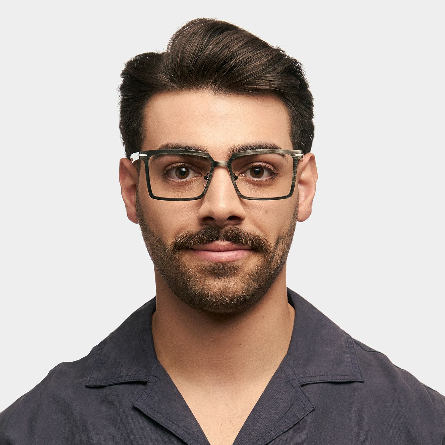 Sharma Rectangle Black Glasses Frames for Men0