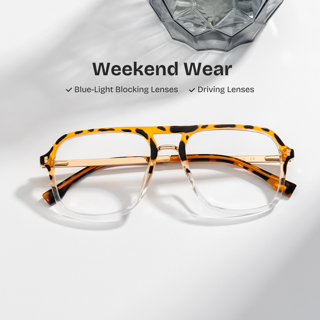 Kilworth Aviator Tortoise crystal Glassess0