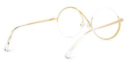 Flozif Round Thin Metal Half Multicolor Glasses3