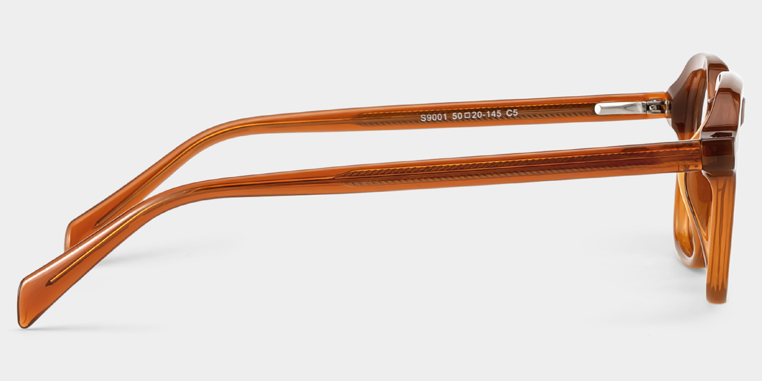 Josh Rectangle Brown Glasses4