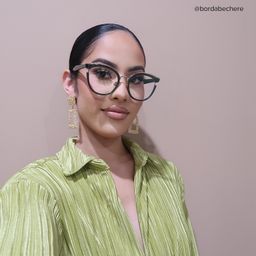 Laraine Green Cat eye Glasses8