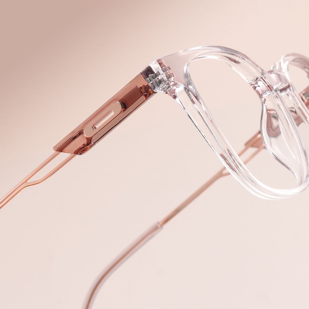 Chloe Pink Square Prescription Glasses | ZEELOOL Canada7