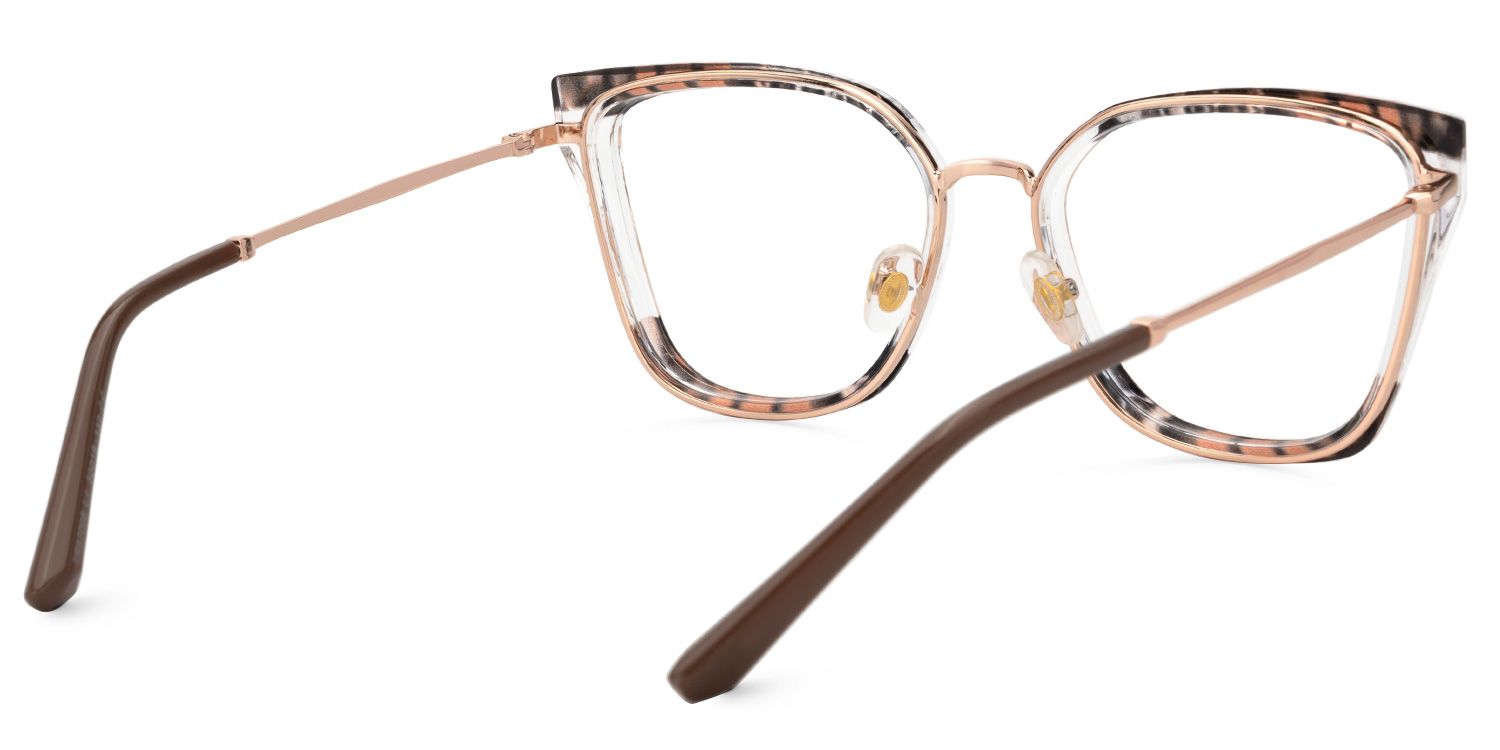 Martins TR90 Rectangle Brown Frame Glasses | ZEELOOL Canada3
